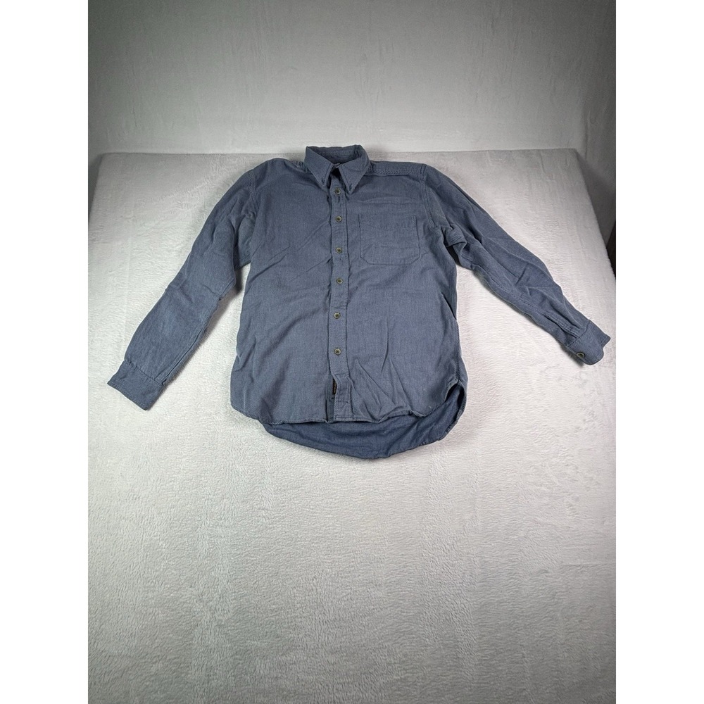 The Territory Ahead Shirt Mens Small Blue 100% Cotton Button Down Long Sleeve